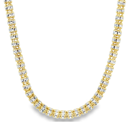 Jai's 14K Two-tone Cube Chain