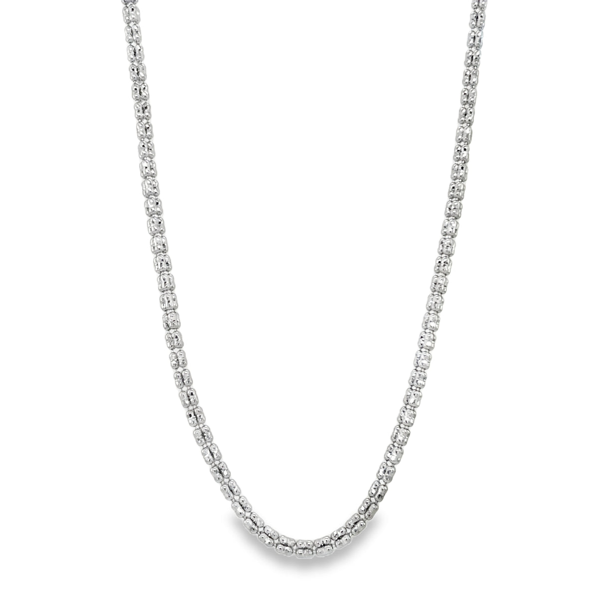 Jai's 14K White Gold Cube Chain