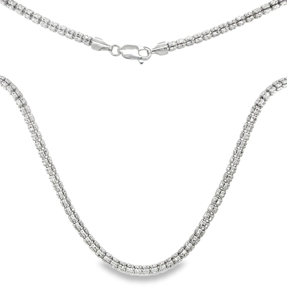 Jai's 14K White Gold Cube Chain