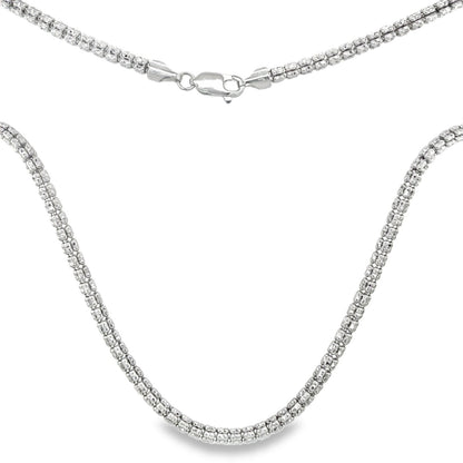 Jai's 14K White Gold Cube Chain