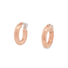 Jai's 14K Rose Gold Rounded Huggies