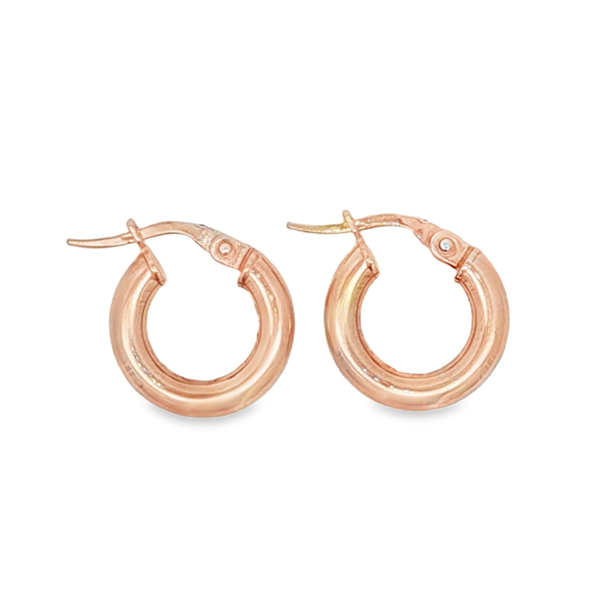 Jai's 14K Rose Gold Rounded Huggies