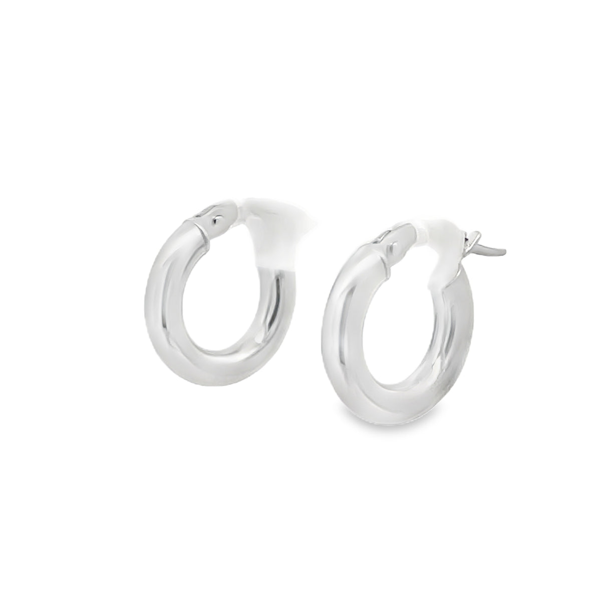 Jai's 14K White Gold Rounded Huggies