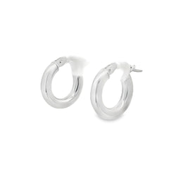 Jai's 14K White Gold Rounded Huggies