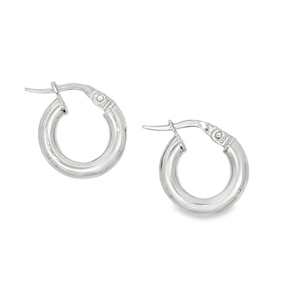 Jai's 14K White Gold Rounded Huggies