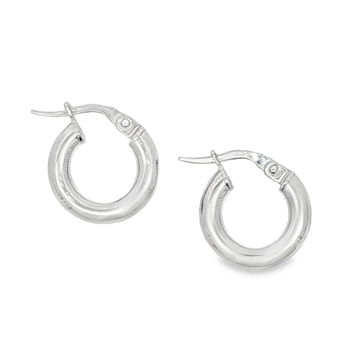 Jai's 14K White Gold Rounded Huggies