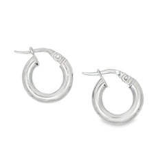 Jai's 14K White Gold Rounded Huggies