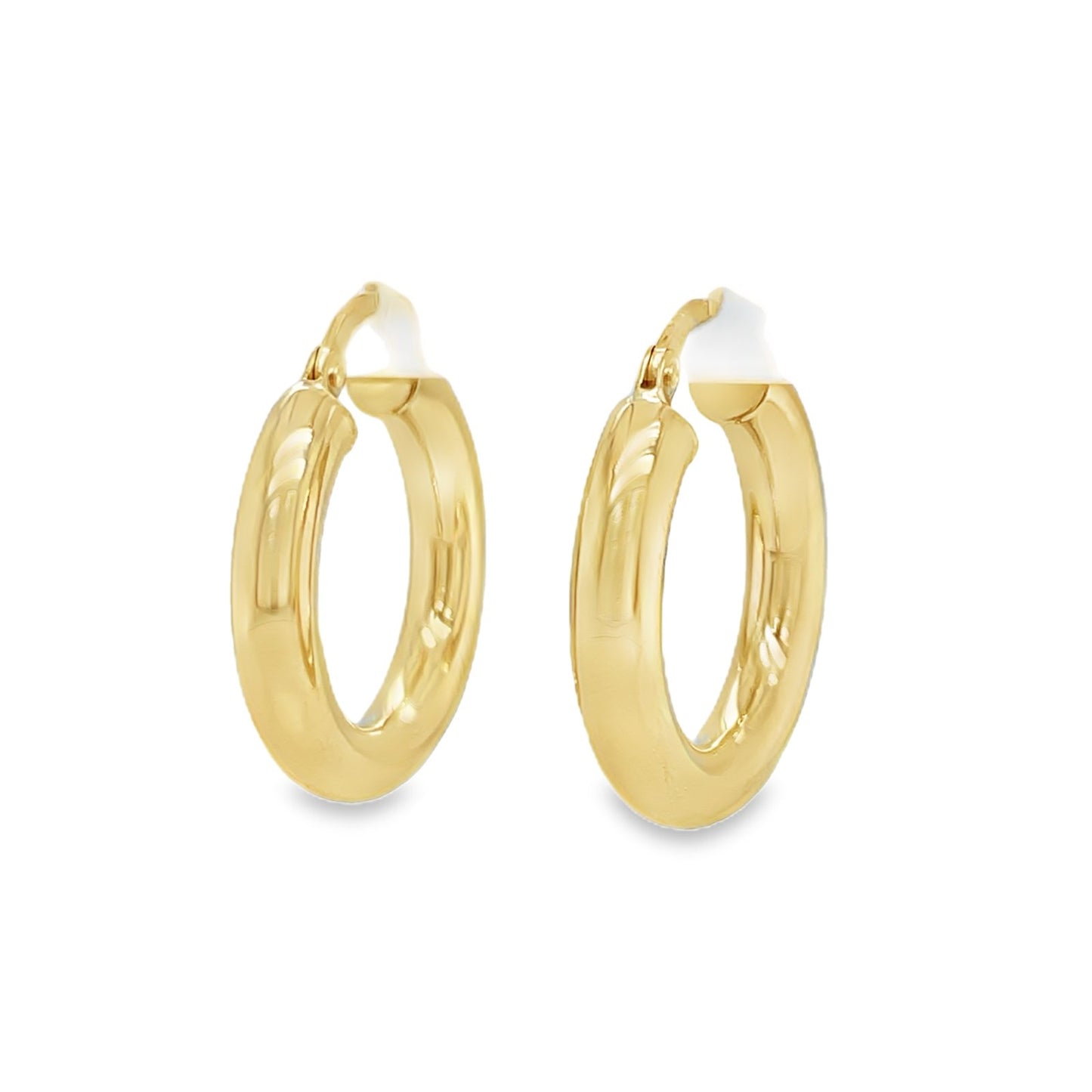 Jai's 14K Yellow Gold Petite Rounded Hoops