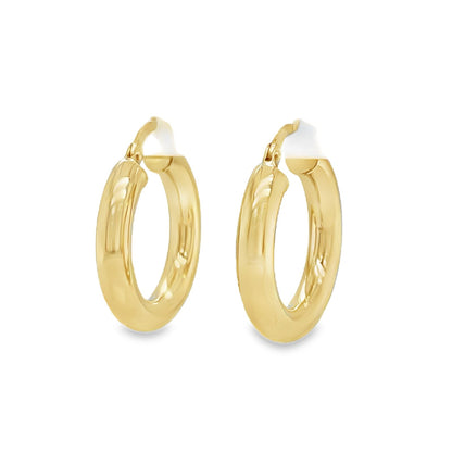 Jai's 14K Yellow Gold Petite Rounded Hoops