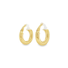 Jai's 14K Yellow Gold Petite Rounded Hoops