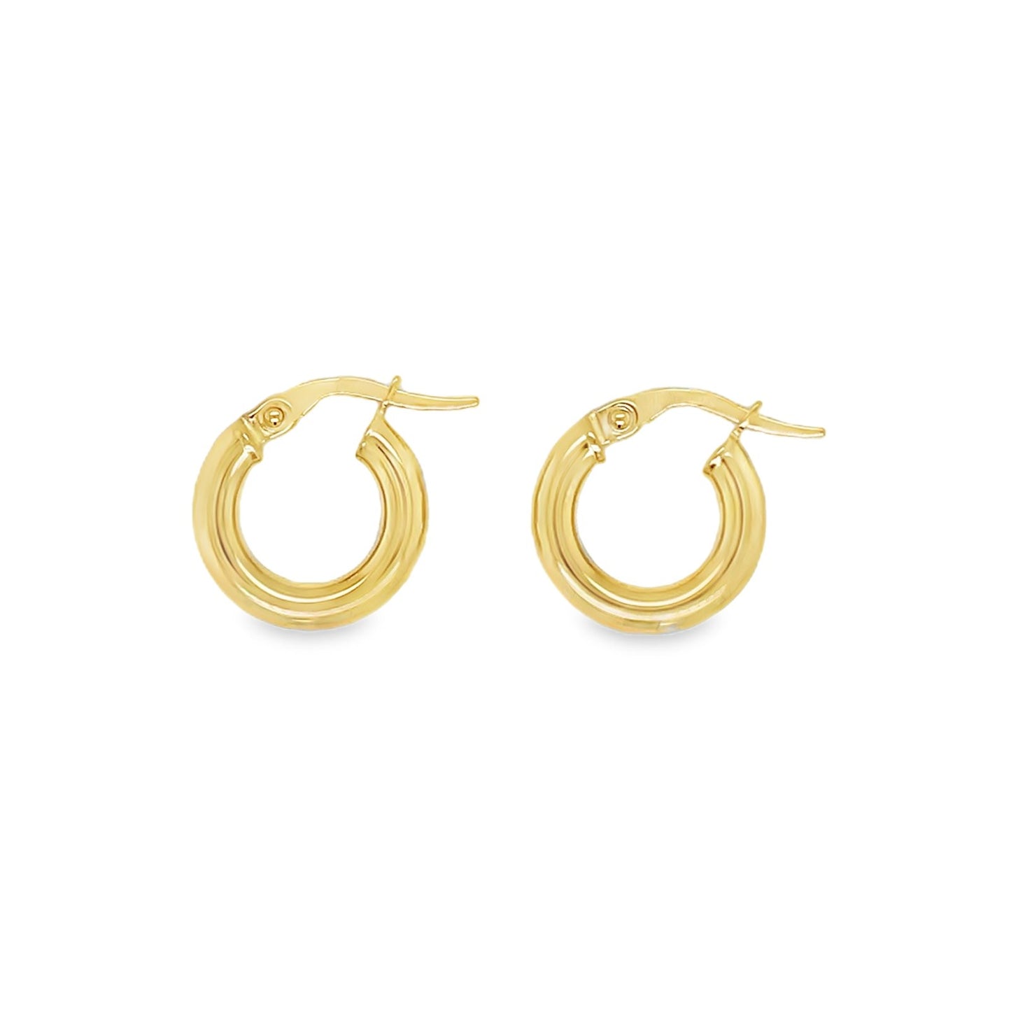 Jai's 14K Yellow Gold Petite Rounded Hoops