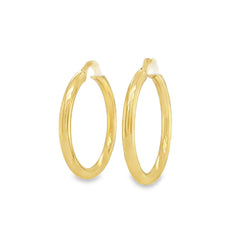 Jai's 14K Yellow Gold Classic Thick Hoops