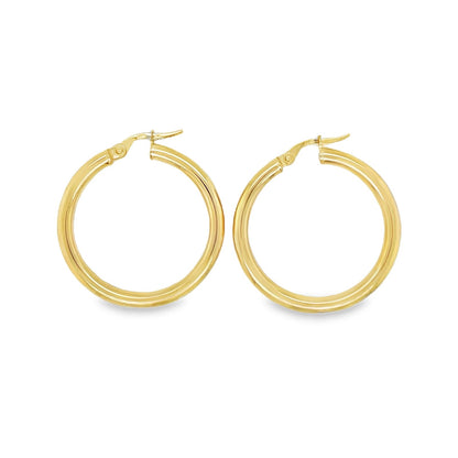 Jai's 14K Yellow Gold Classic Thick Hoops