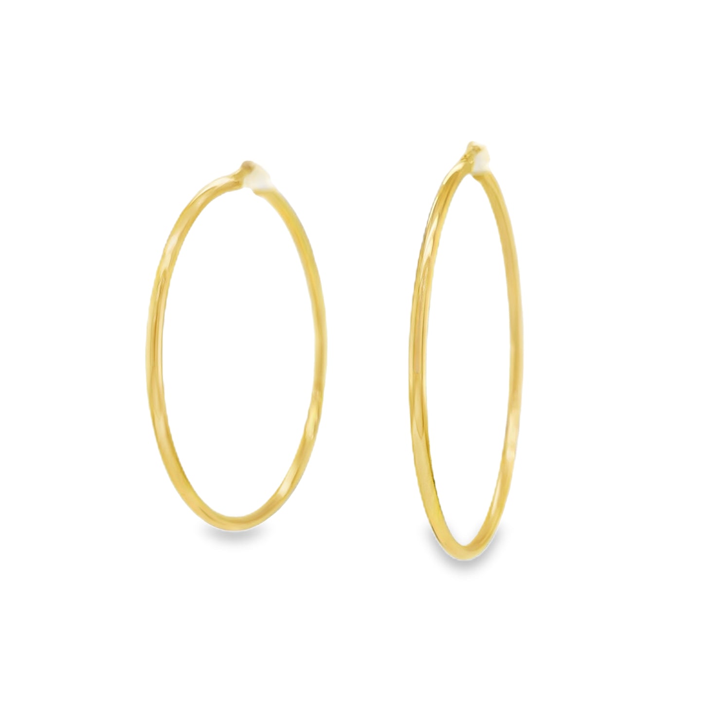 Jai's 14K Yellow Gold Classic Thin Hoops