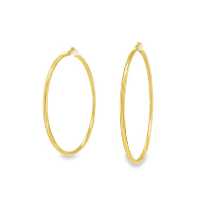 Jai's 14K Yellow Gold Classic Thin Hoops
