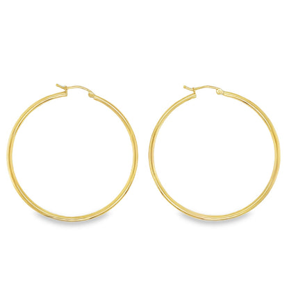 Jai's 14K Yellow Gold Classic Thin Hoops