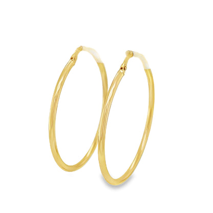 Jai's 14K Yellow Gold Classic Thin Hoops