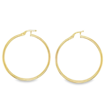 Jai's 14K Yellow Gold Classic Thin Hoops