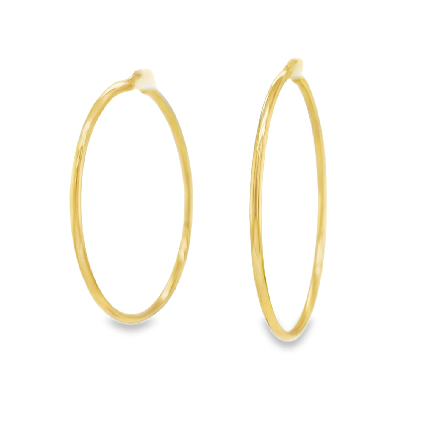 Jai's 14K Yellow Gold Classic Thin Hoops