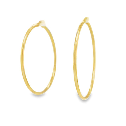 Jai's 14K Yellow Gold Classic Thin Hoops