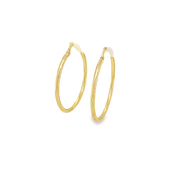 Jai's 14K Yellow Gold Classic Thin Hoops