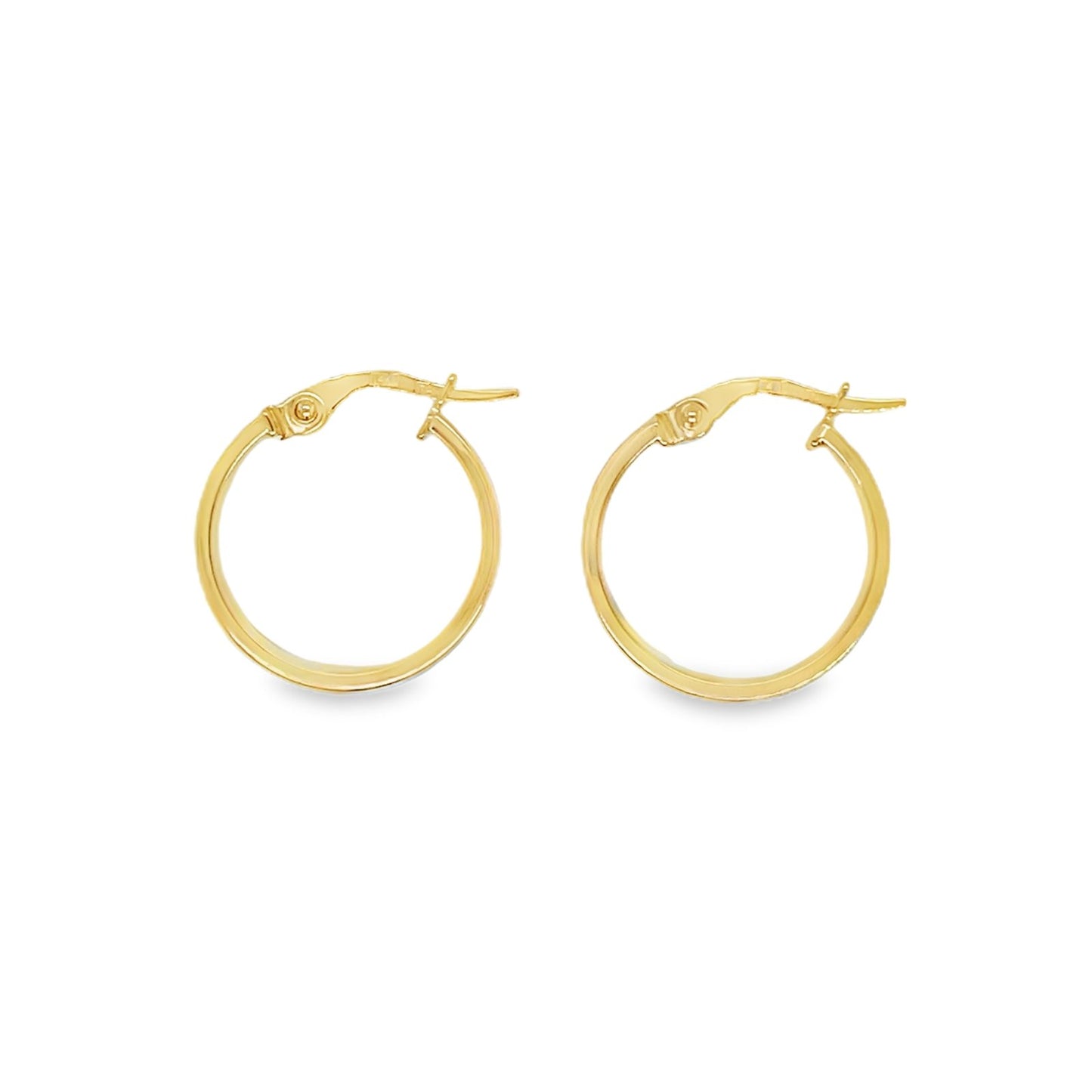 Jai's 14K Yellow Gold Petite Thick Flat Hoops