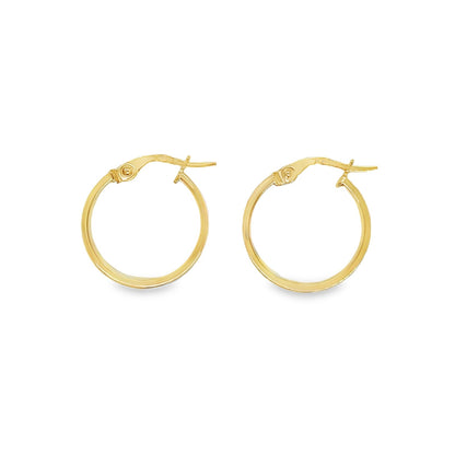 Jai's 14K Yellow Gold Petite Thick Flat Hoops