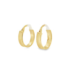 Jai's 14K Yellow Gold Petite Thick Flat Hoops