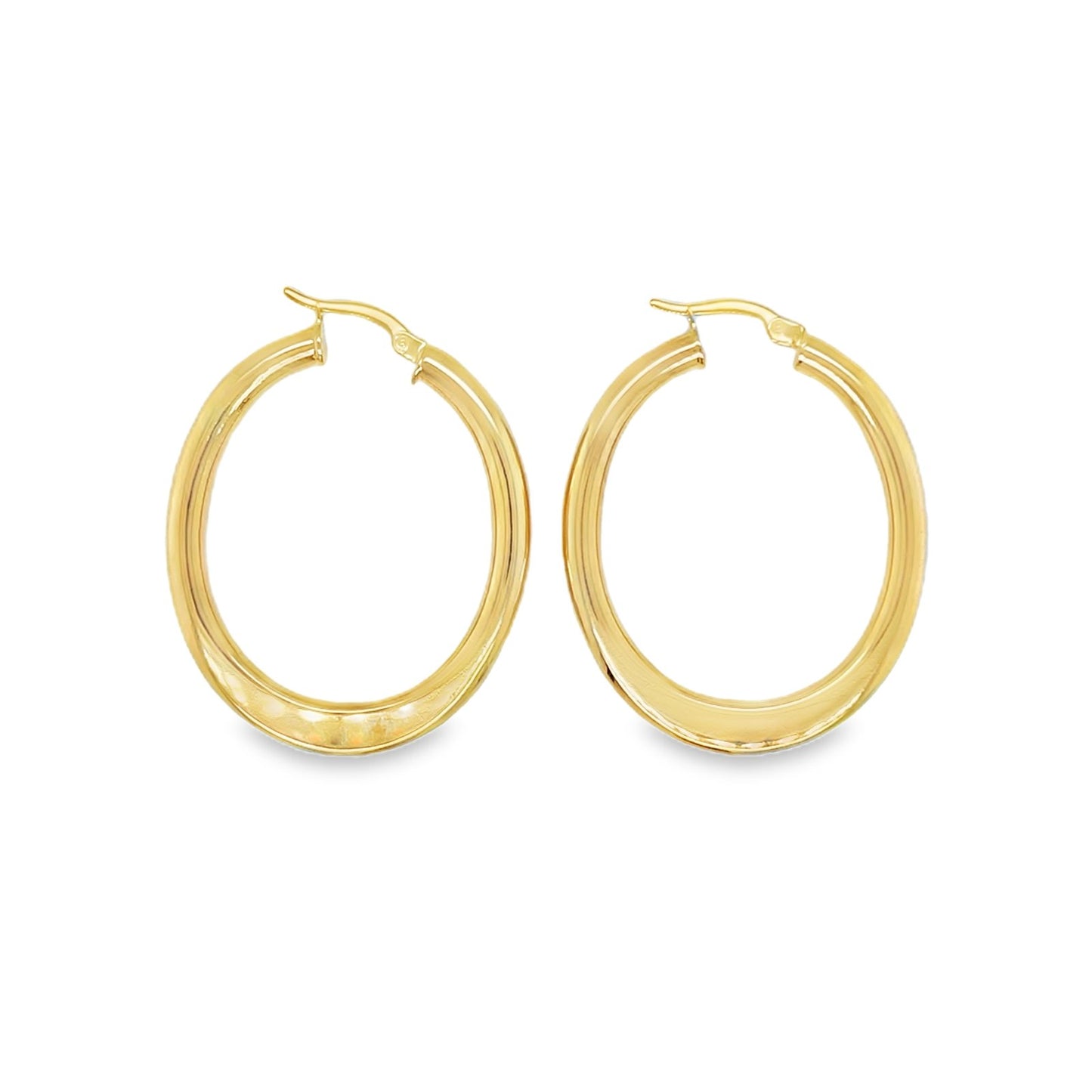 Jai's 14K Yellow Gold Medium Oval Hoops