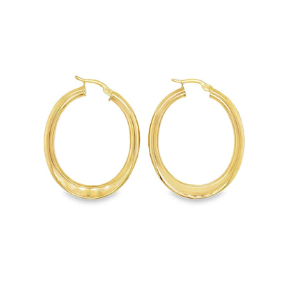 Jai's 14K Yellow Gold Medium Oval Hoops