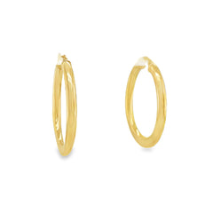 Jai's 14K Yellow Gold Medium Oval Hoops