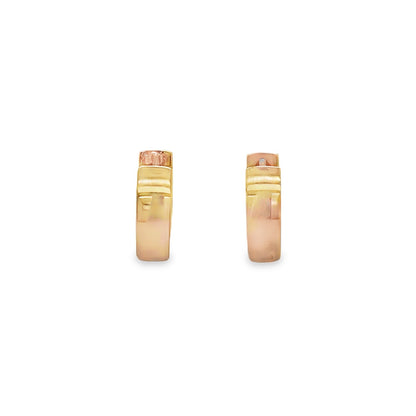 Jai's 14K Rose Gold Petite Oval Huggies