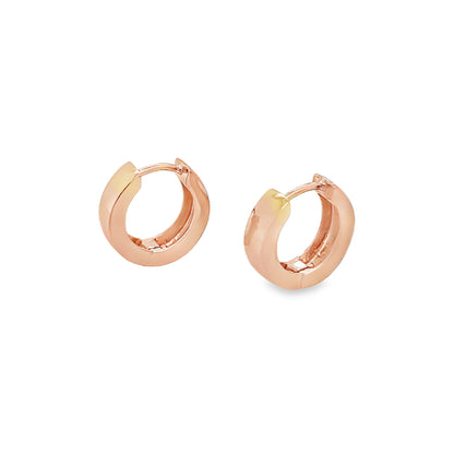 Jai's 14K Rose Gold Petite Oval Huggies