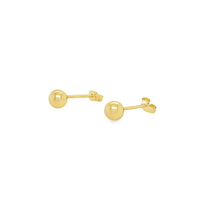 Jai's 14K Yellow Gold 4MM Sphere Studs