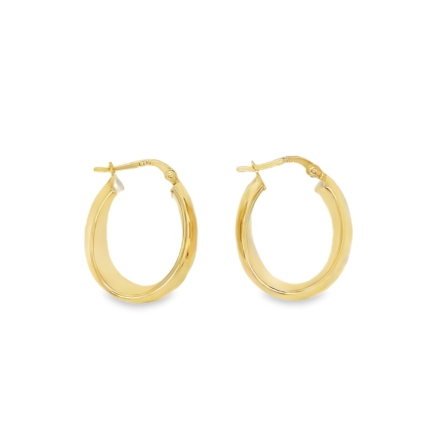 Jai's 14K Yellow Gold Thick Oval Hoops