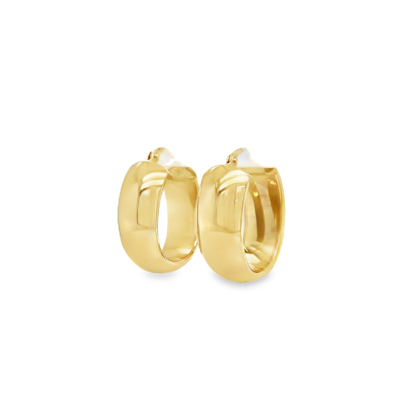 Jai's 14K Yellow Gold Thick Oval Hoops