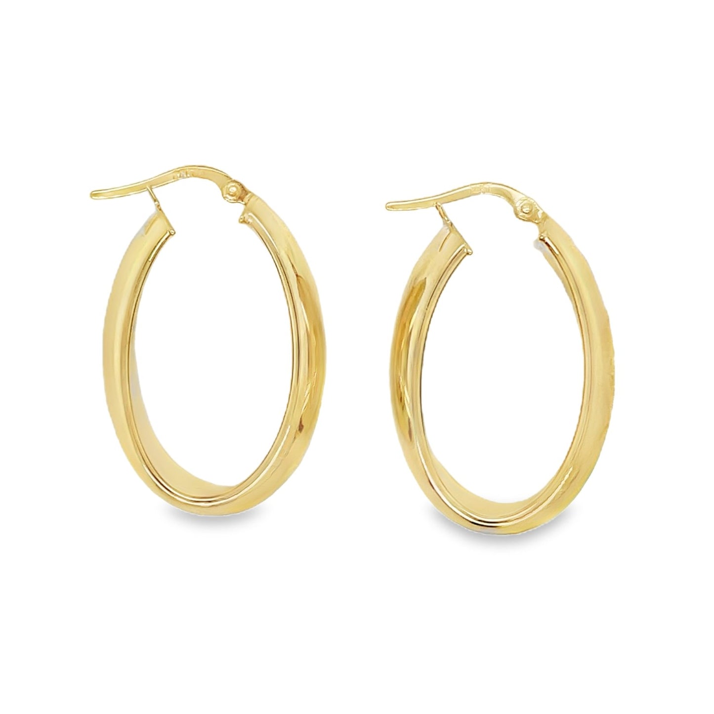 Jai's 14K Yellow Gold Thick Oval Hoops