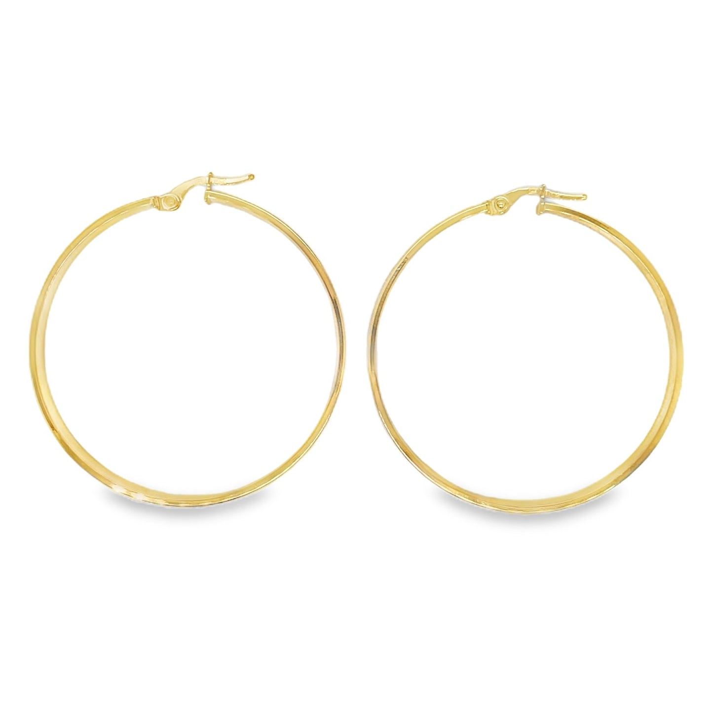 Jai's 14K Yellow Gold Medium Flat Hoops