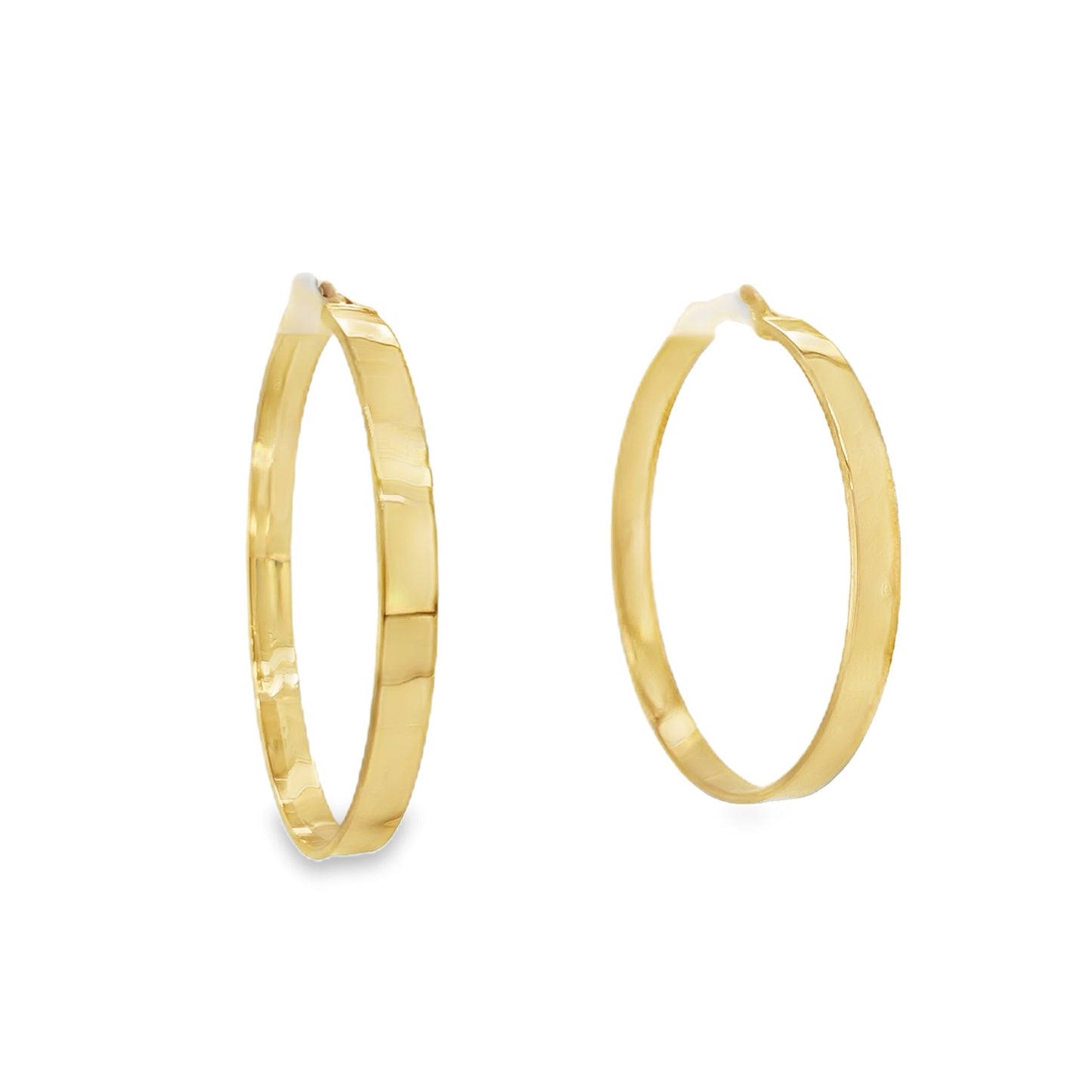 Jai's 14K Yellow Gold Medium Flat Hoops
