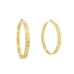 Jai's 14K Yellow Gold Medium Flat Hoops