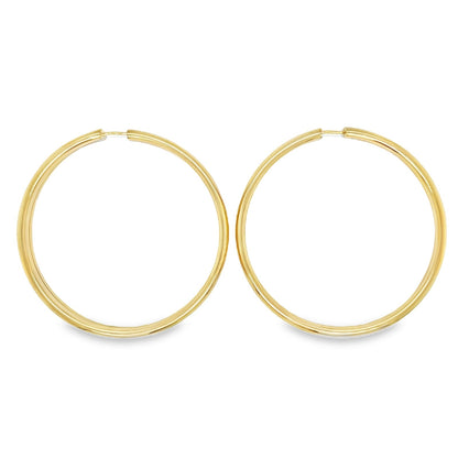 Jai's 14K Yellow Gold Large Thick Hoops