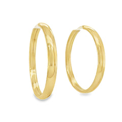 Jai's 14K Yellow Gold Large Thick Hoops