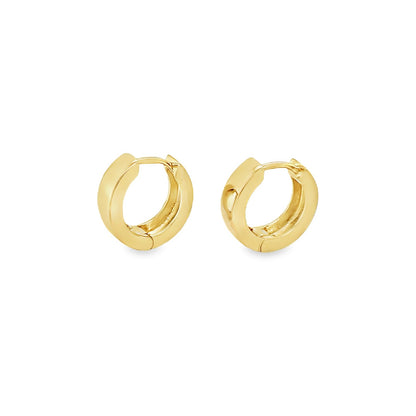 Jai's 14K Yellow Gold Small Oval Huggies