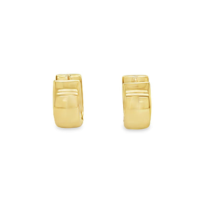 Jai's 14K Yellow Gold Large Thick Huggies
