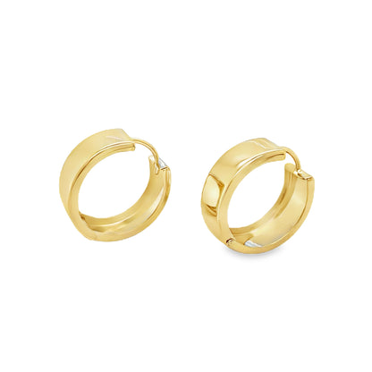 Jai's 14K Yellow Gold Large Oval Huggies
