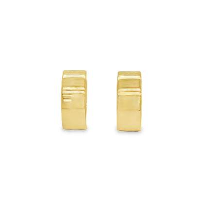 Jai's 14K Yellow Gold Large Oval Huggies