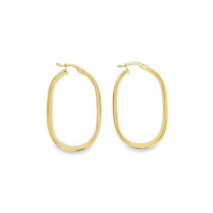 Jai's 14K Yellow Gold Thick Paperclip Hoops