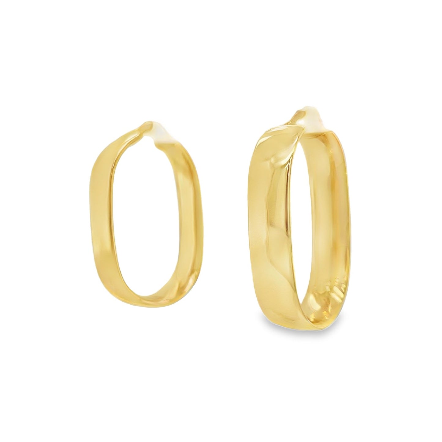 Jai's 14K Yellow Gold Thick Paperclip Hoops