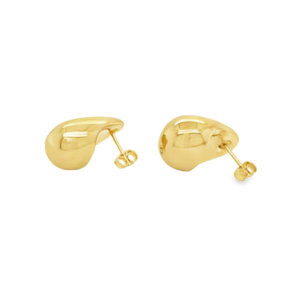 Jai's 14K Yellow Gold Medium Teardrop Studs