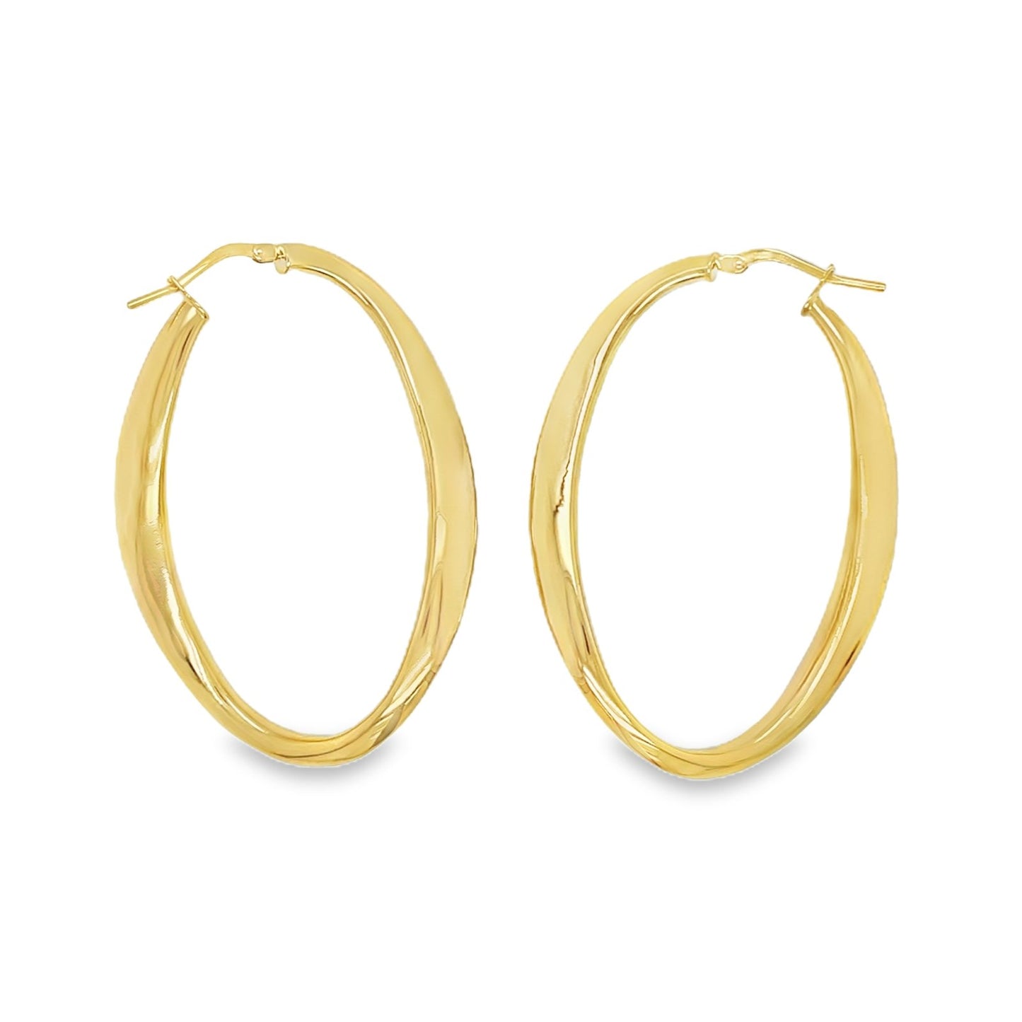 Jai's 14K Yellow Gold Large Oval Hoops